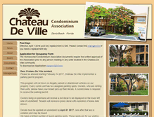 Tablet Screenshot of chateaudeville.net